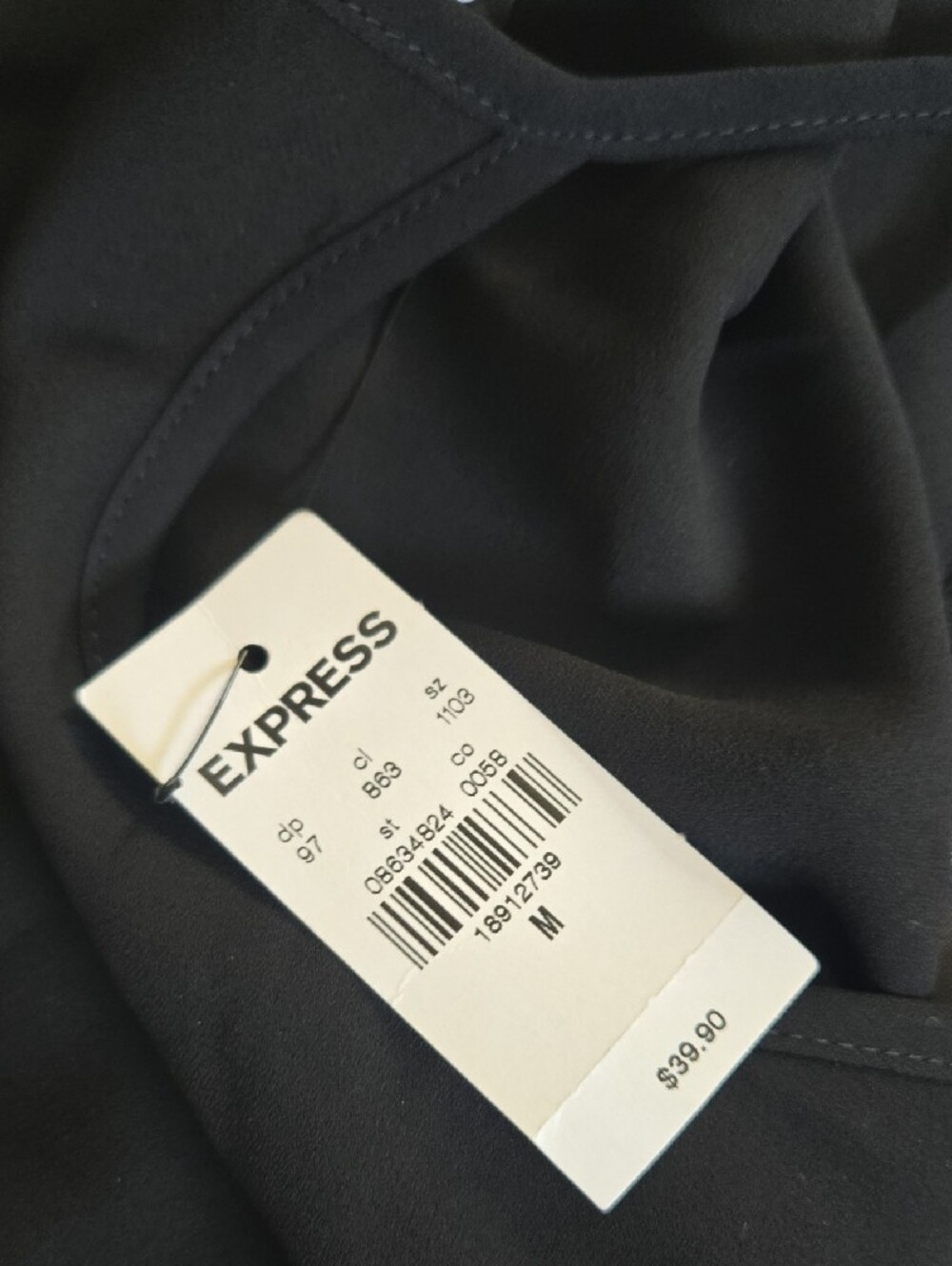 Express Black Racerback Spaghetti-Strap Cami - Picture 4 of 4